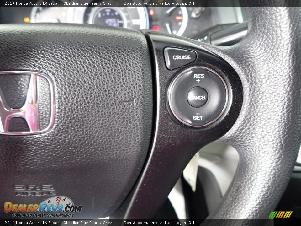 2014 Honda Accord LX Sedan Obsidian Blue Pearl / Gray Photo #17