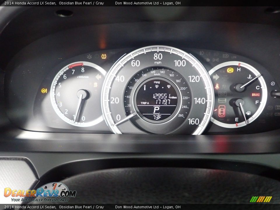 2014 Honda Accord LX Sedan Obsidian Blue Pearl / Gray Photo #18