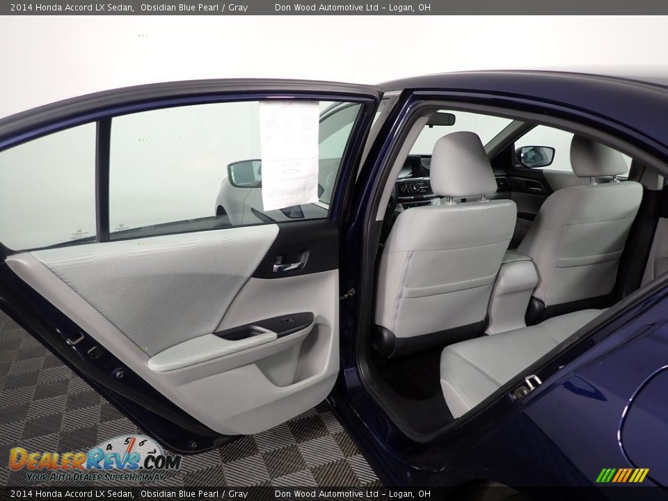 2014 Honda Accord LX Sedan Obsidian Blue Pearl / Gray Photo #23