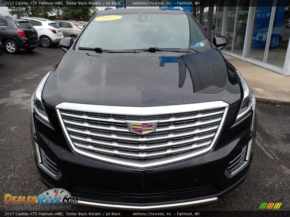 2017 Cadillac XT5 Platinum AWD Stellar Black Metallic / Jet Black Photo #9