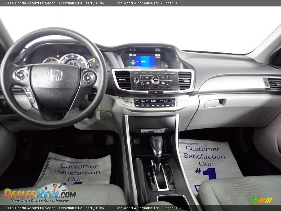 2014 Honda Accord LX Sedan Obsidian Blue Pearl / Gray Photo #25