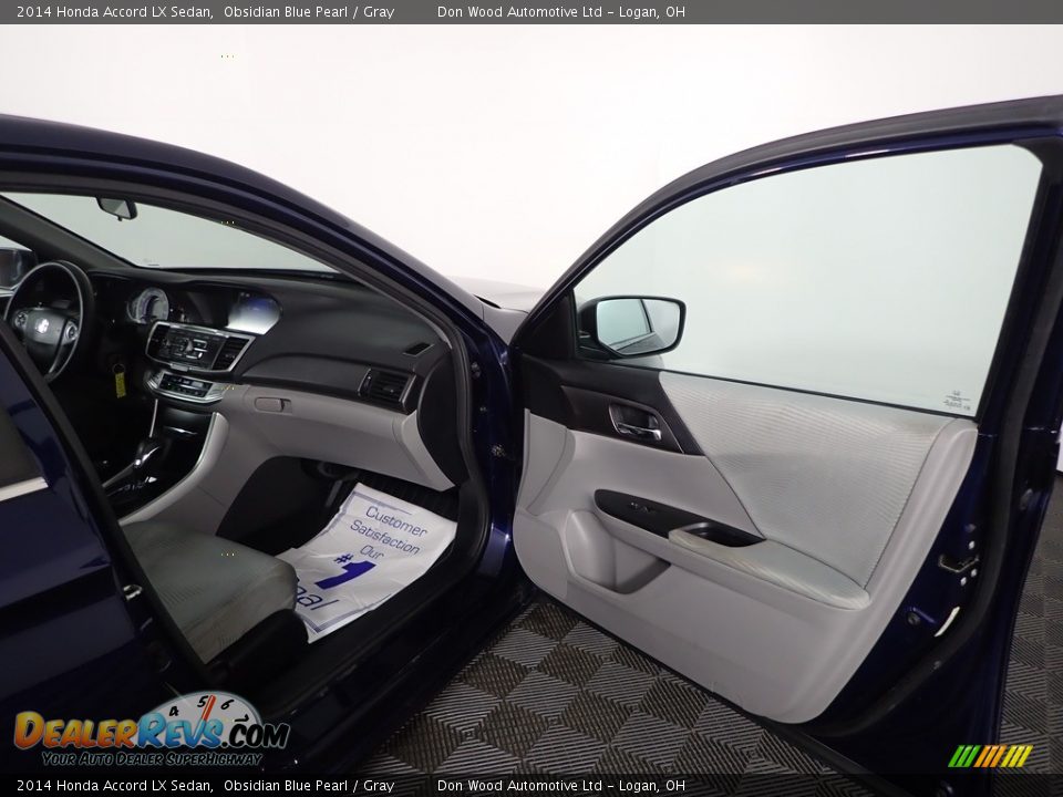 2014 Honda Accord LX Sedan Obsidian Blue Pearl / Gray Photo #26