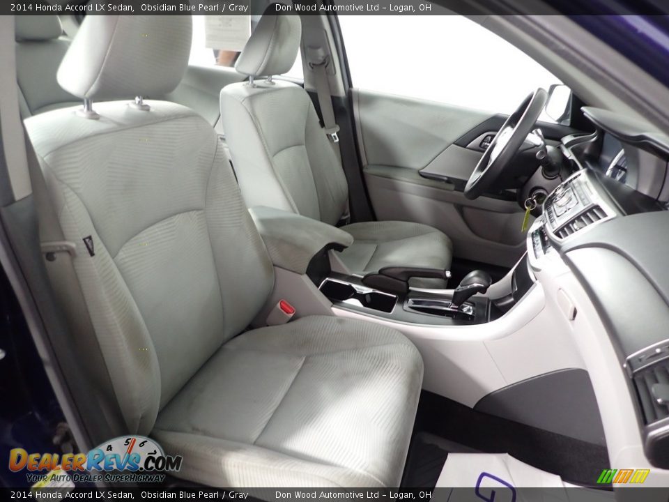 2014 Honda Accord LX Sedan Obsidian Blue Pearl / Gray Photo #27
