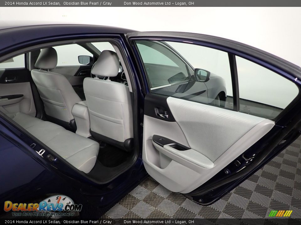 2014 Honda Accord LX Sedan Obsidian Blue Pearl / Gray Photo #28