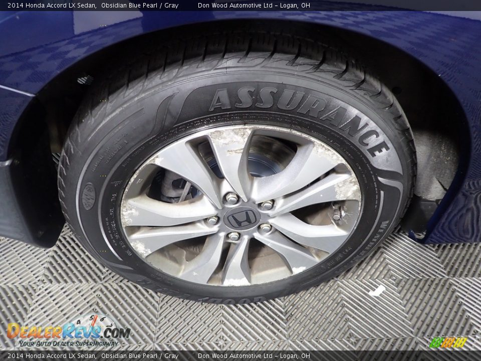 2014 Honda Accord LX Sedan Obsidian Blue Pearl / Gray Photo #30