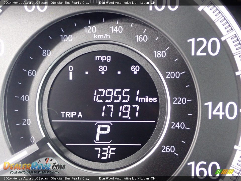 2014 Honda Accord LX Sedan Obsidian Blue Pearl / Gray Photo #31