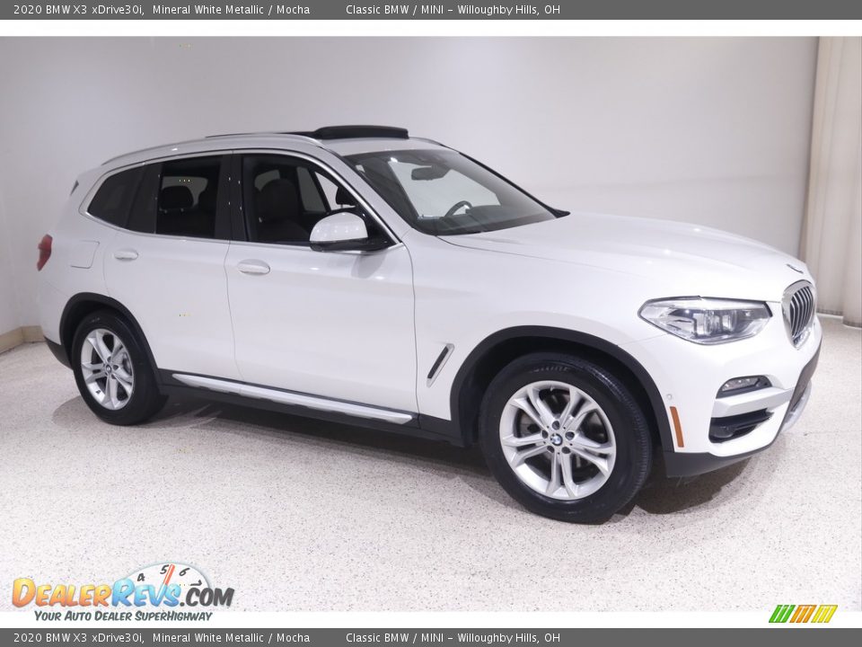 2020 BMW X3 xDrive30i Mineral White Metallic / Mocha Photo #1