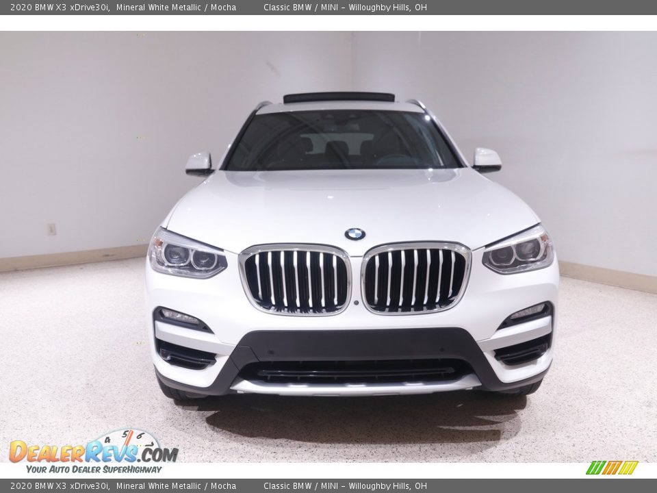 2020 BMW X3 xDrive30i Mineral White Metallic / Mocha Photo #2