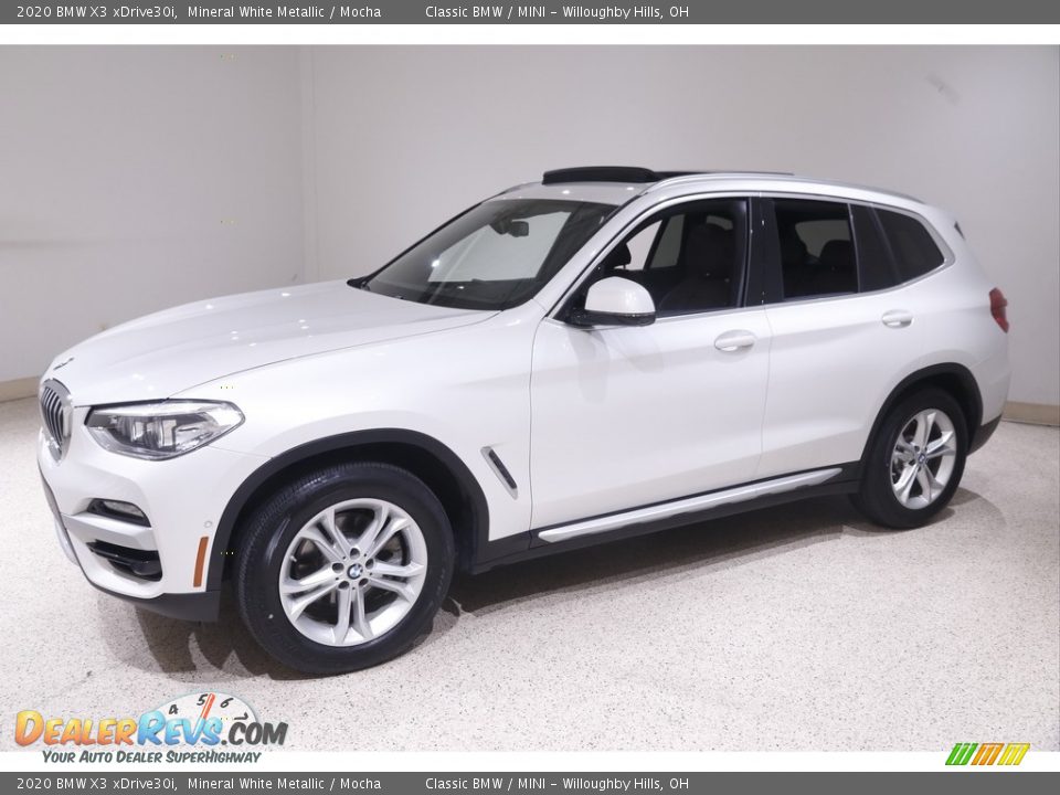 2020 BMW X3 xDrive30i Mineral White Metallic / Mocha Photo #3