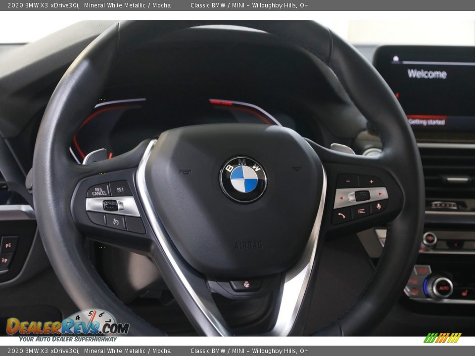 2020 BMW X3 xDrive30i Mineral White Metallic / Mocha Photo #7