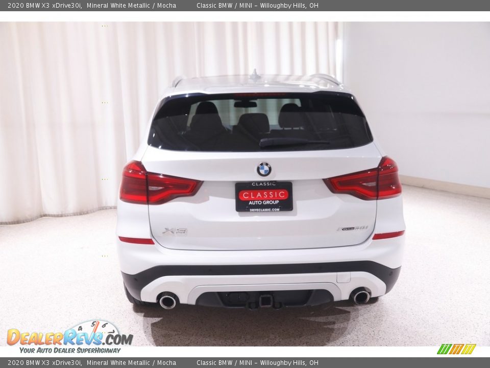 2020 BMW X3 xDrive30i Mineral White Metallic / Mocha Photo #21