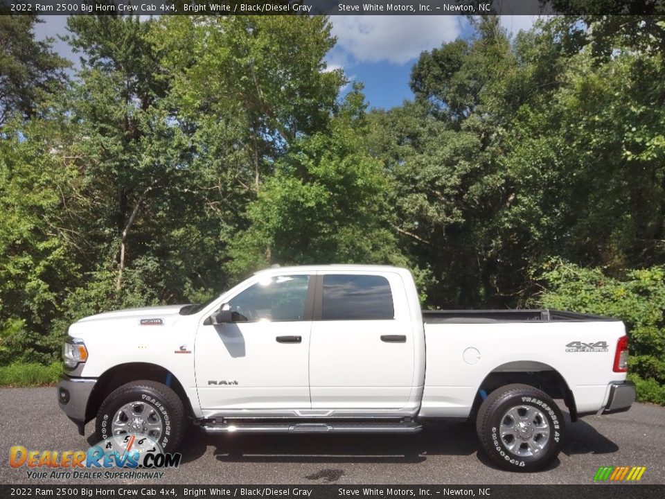 2022 Ram 2500 Big Horn Crew Cab 4x4 Bright White / Black/Diesel Gray Photo #1