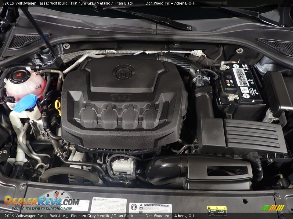 2019 Volkswagen Passat Wolfsburg Platinum Gray Metallic / Titan Black Photo #7