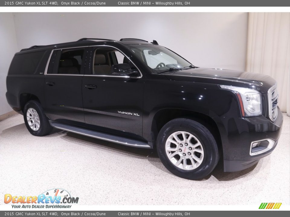 2015 GMC Yukon XL SLT 4WD Onyx Black / Cocoa/Dune Photo #1