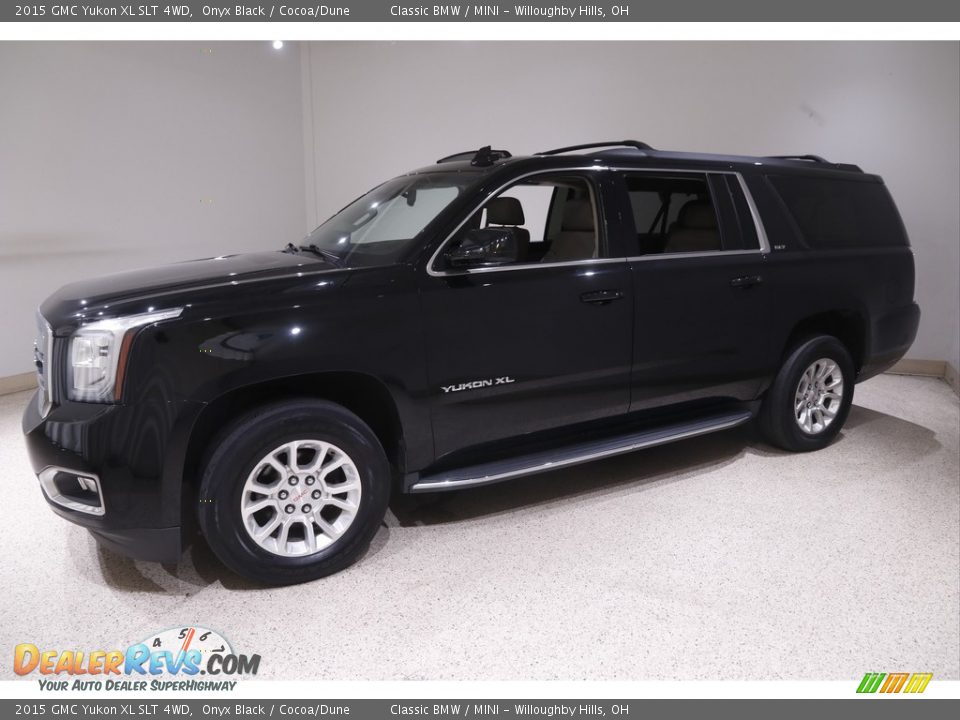 2015 GMC Yukon XL SLT 4WD Onyx Black / Cocoa/Dune Photo #3