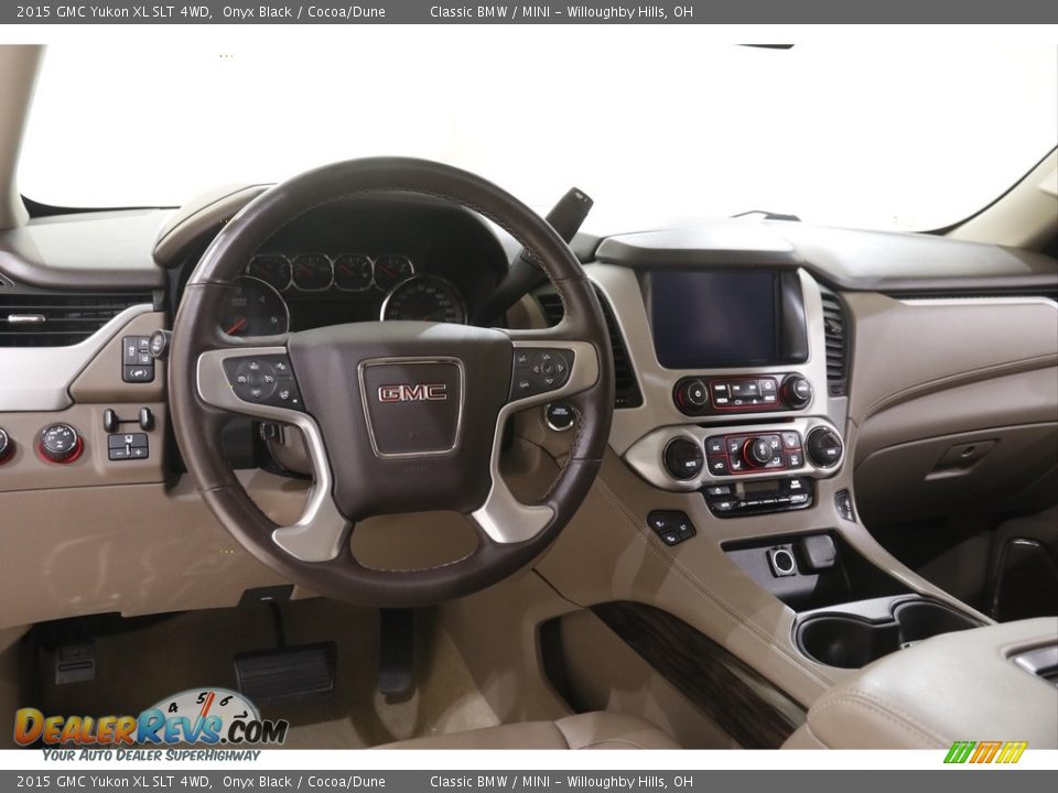 2015 GMC Yukon XL SLT 4WD Onyx Black / Cocoa/Dune Photo #7