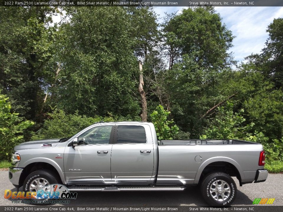 2022 Ram 2500 Laramie Crew Cab 4x4 Billet Silver Metallic / Mountain Brown/Light Mountain Brown Photo #1