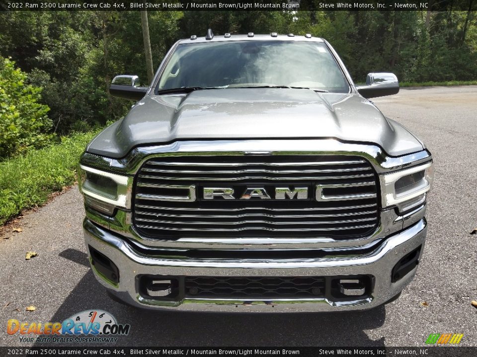 2022 Ram 2500 Laramie Crew Cab 4x4 Billet Silver Metallic / Mountain Brown/Light Mountain Brown Photo #3