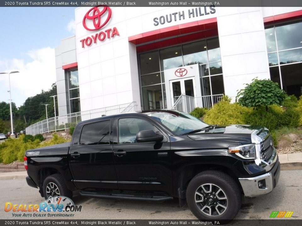 2020 Toyota Tundra SR5 CrewMax 4x4 Midnight Black Metallic / Black Photo #2