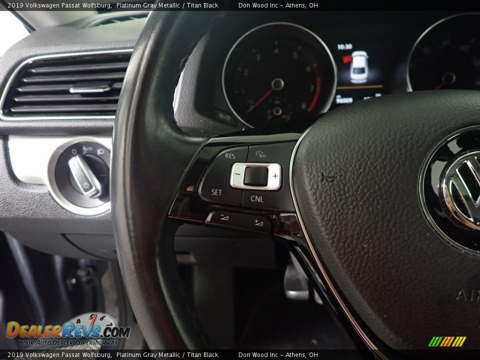 2019 Volkswagen Passat Wolfsburg Platinum Gray Metallic / Titan Black Photo #26
