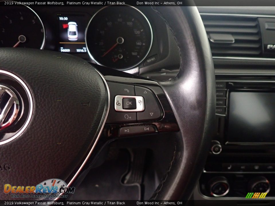 2019 Volkswagen Passat Wolfsburg Platinum Gray Metallic / Titan Black Photo #27