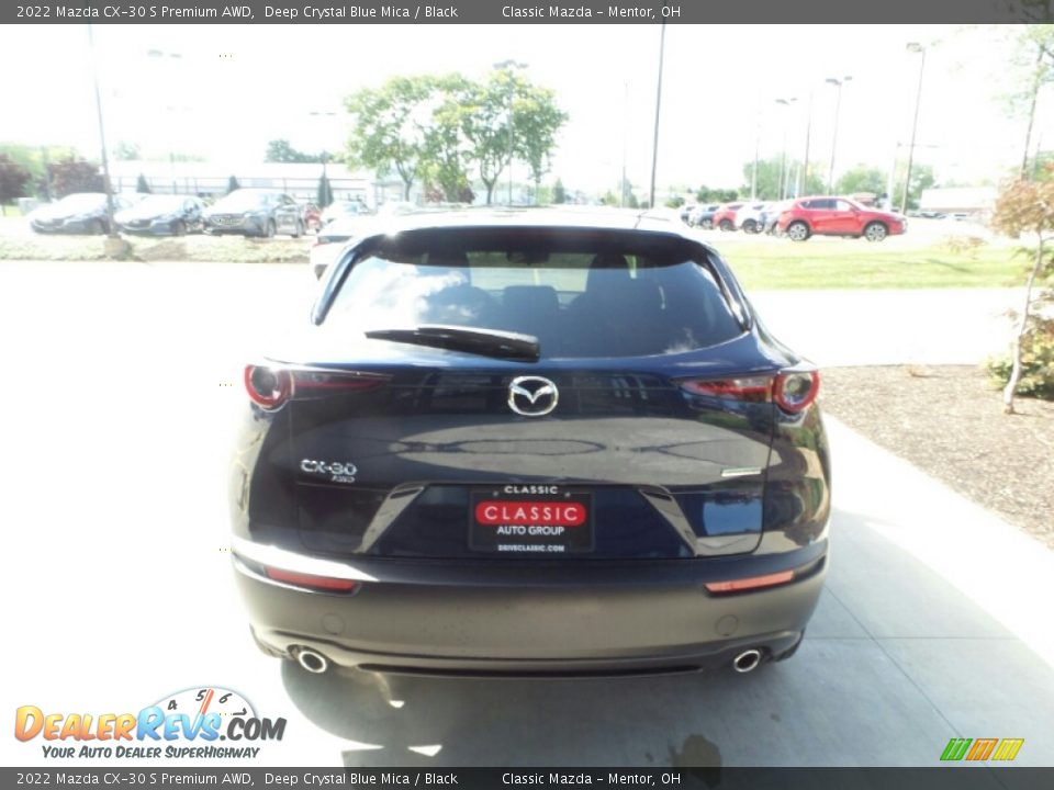 2022 Mazda CX-30 S Premium AWD Deep Crystal Blue Mica / Black Photo #5