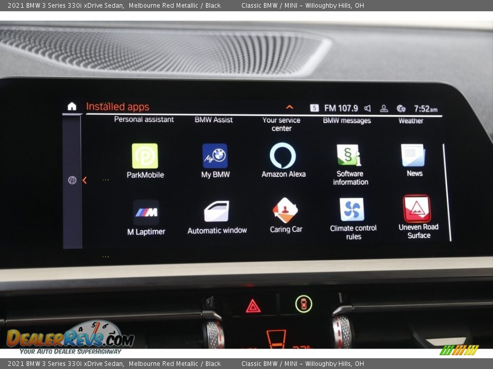2021 BMW 3 Series 330i xDrive Sedan Melbourne Red Metallic / Black Photo #14