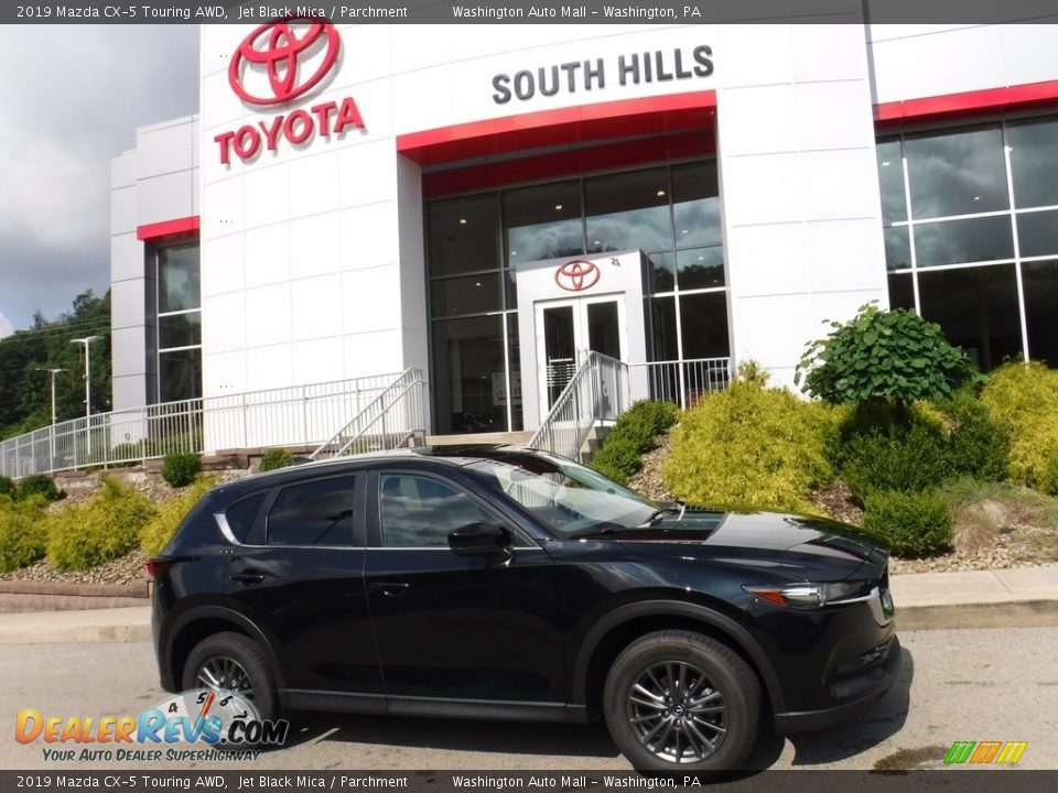 2019 Mazda CX-5 Touring AWD Jet Black Mica / Parchment Photo #2