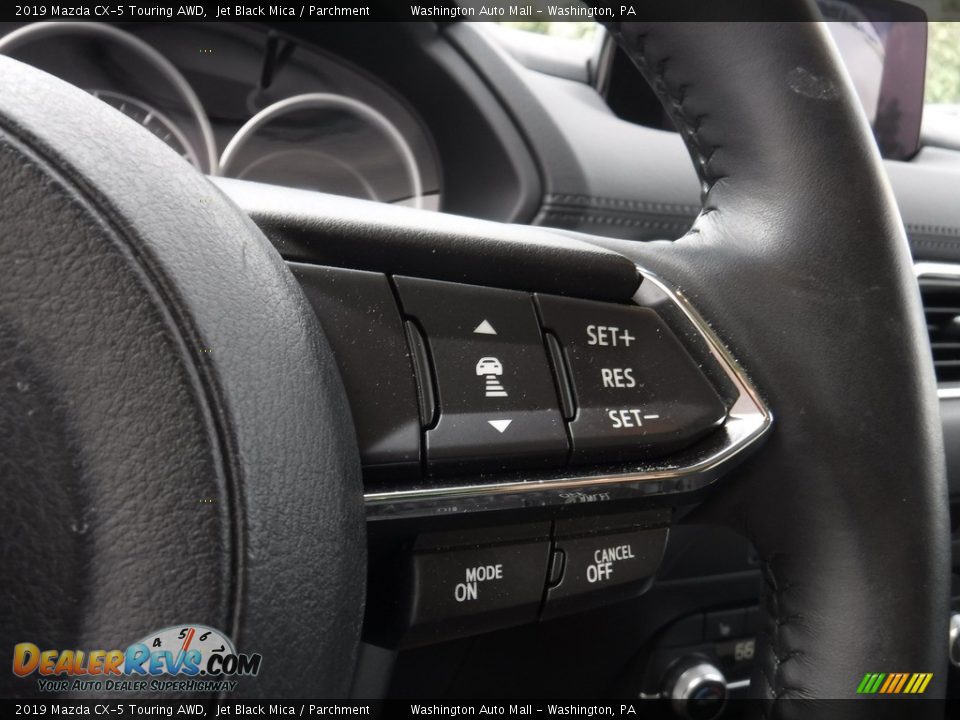 2019 Mazda CX-5 Touring AWD Jet Black Mica / Parchment Photo #8