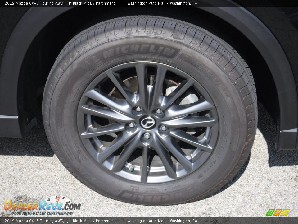 2019 Mazda CX-5 Touring AWD Jet Black Mica / Parchment Photo #10