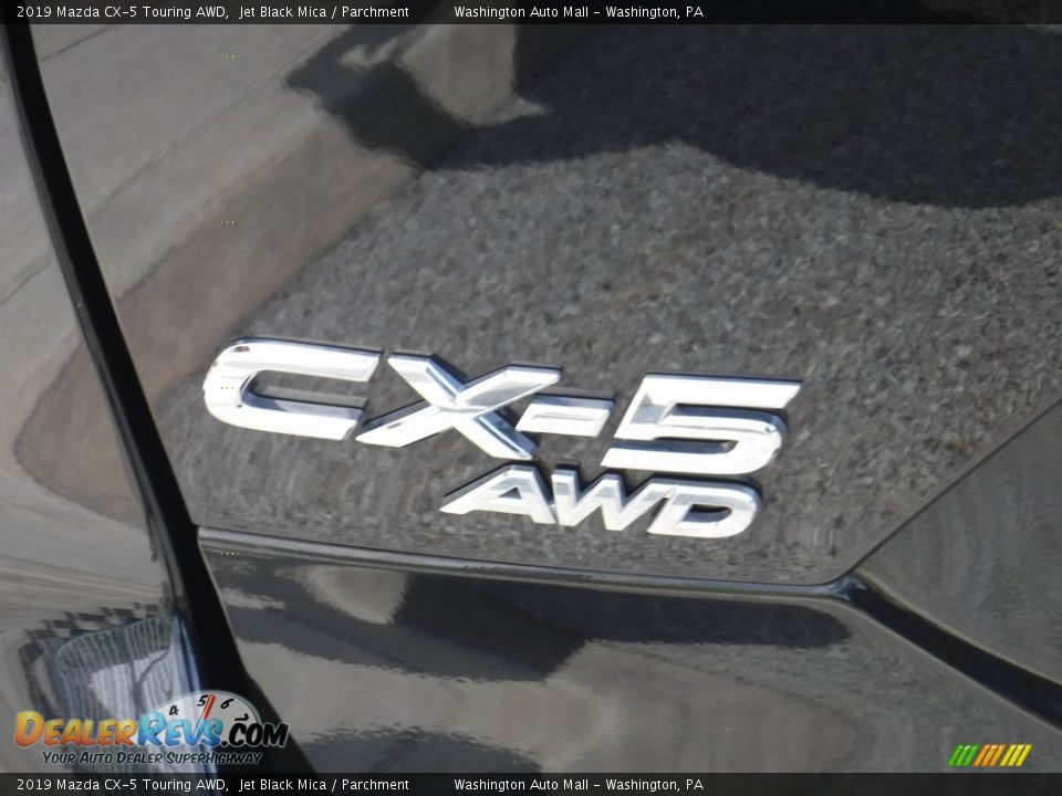 2019 Mazda CX-5 Touring AWD Jet Black Mica / Parchment Photo #14