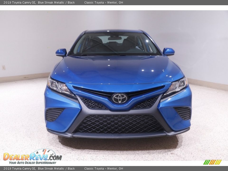 2019 Toyota Camry SE Blue Streak Metallic / Black Photo #2