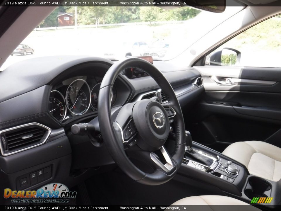 2019 Mazda CX-5 Touring AWD Jet Black Mica / Parchment Photo #20