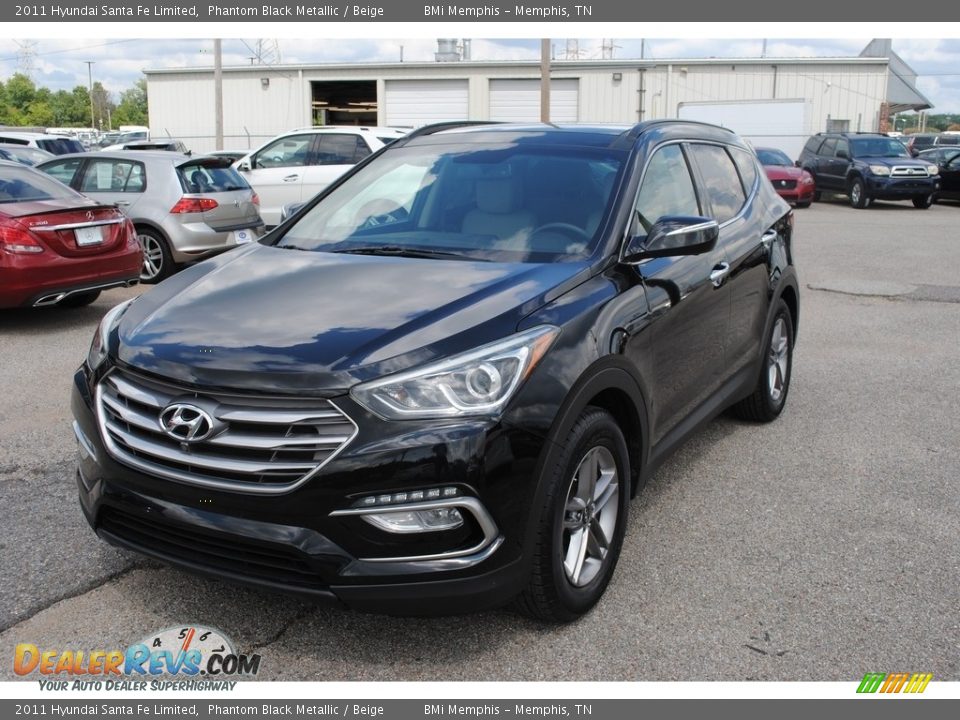 2011 Hyundai Santa Fe Limited Phantom Black Metallic / Beige Photo #1