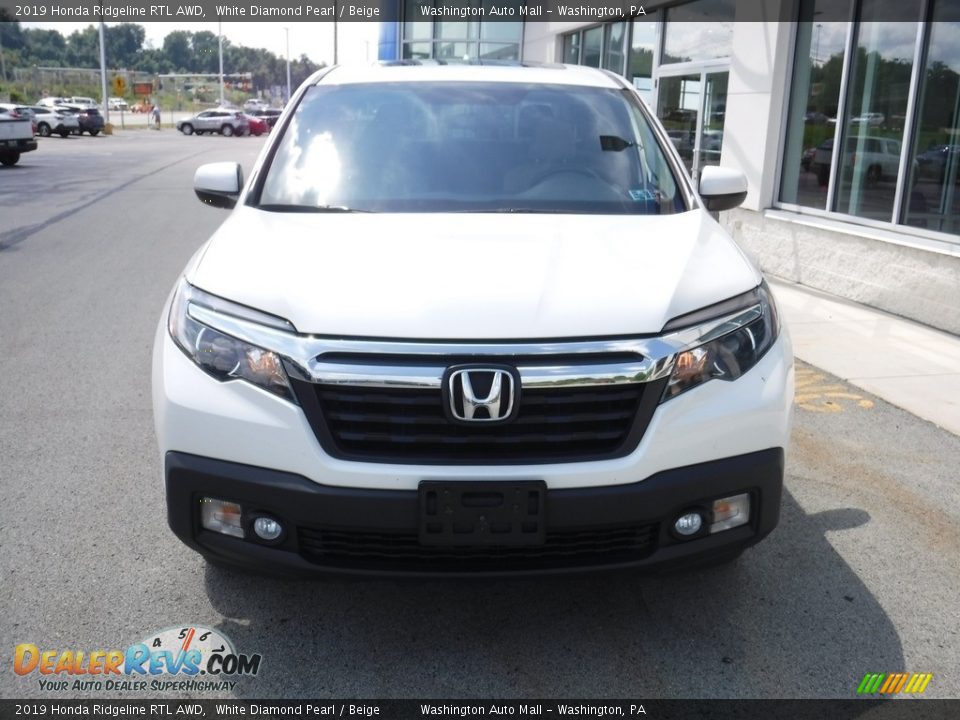 2019 Honda Ridgeline RTL AWD White Diamond Pearl / Beige Photo #5