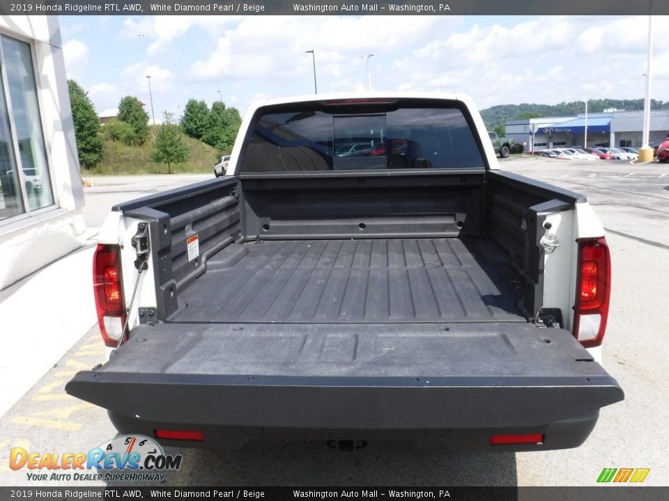 2019 Honda Ridgeline RTL AWD White Diamond Pearl / Beige Photo #12