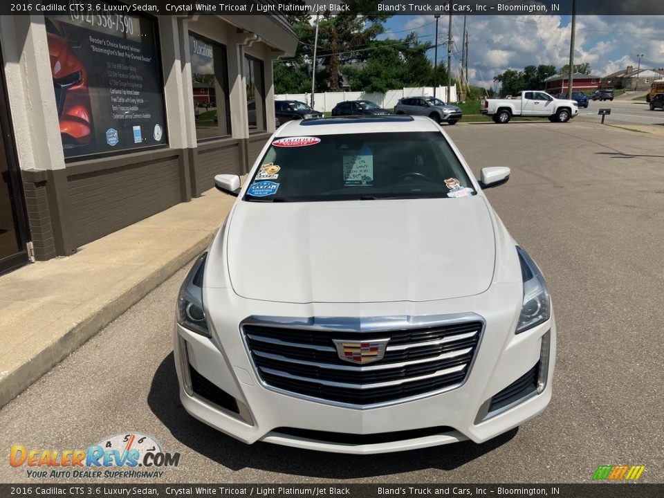 Crystal White Tricoat 2016 Cadillac CTS 3.6 Luxury Sedan Photo #9