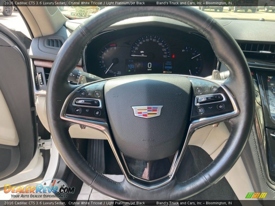 2016 Cadillac CTS 3.6 Luxury Sedan Steering Wheel Photo #14