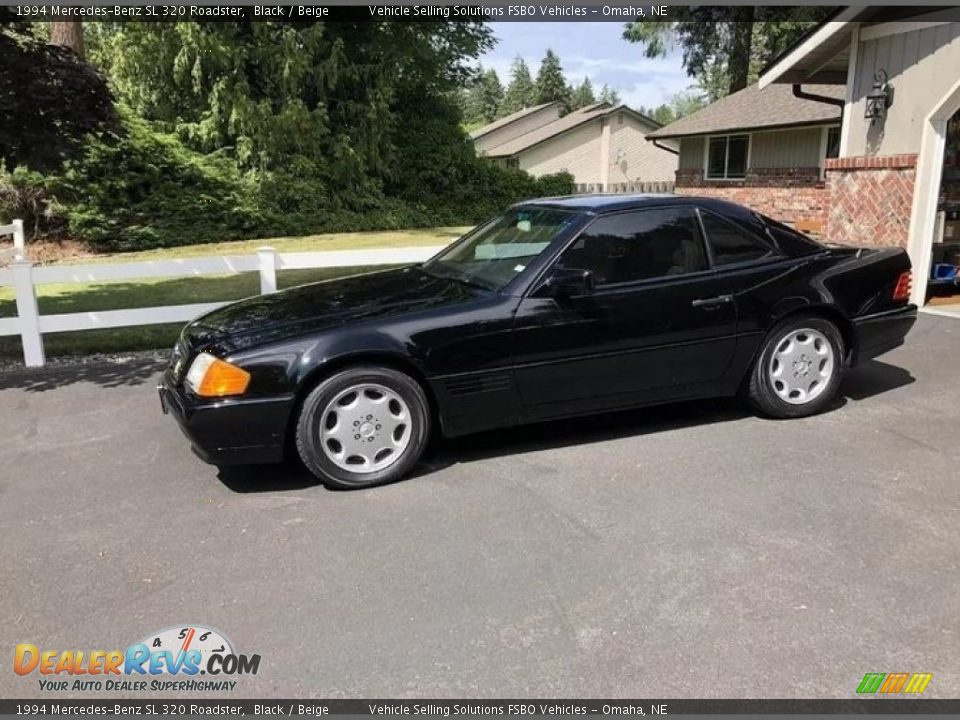 Black 1994 Mercedes-Benz SL 320 Roadster Photo #2