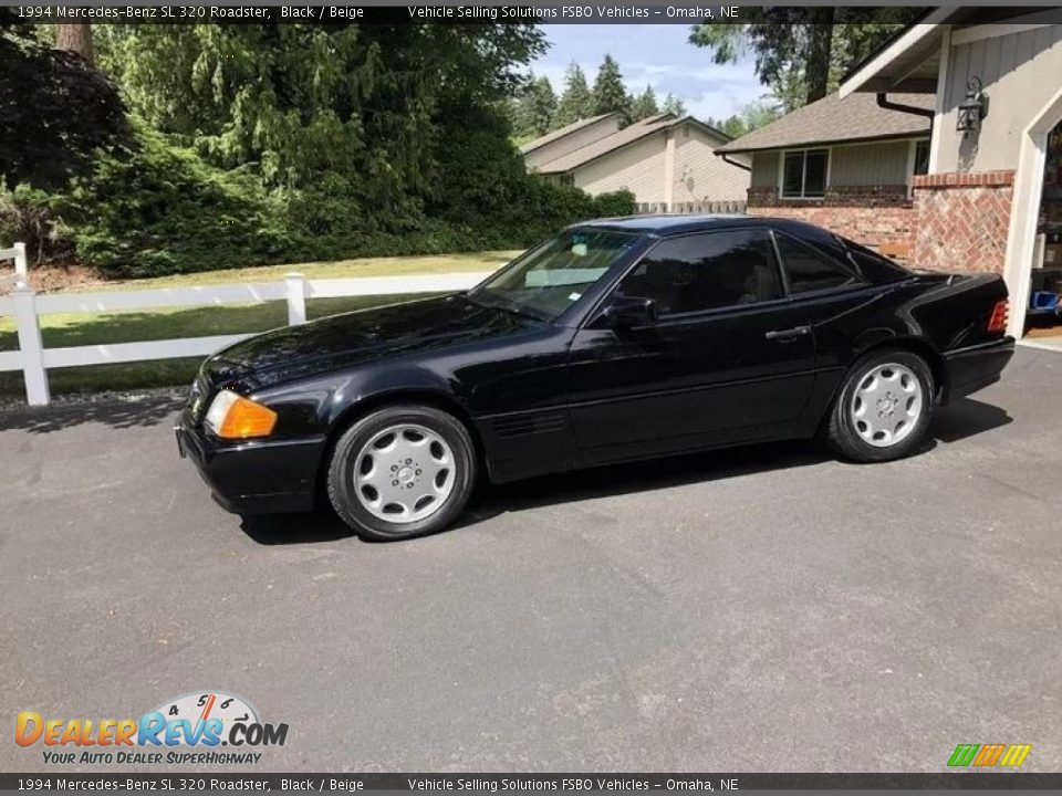 Black 1994 Mercedes-Benz SL 320 Roadster Photo #2