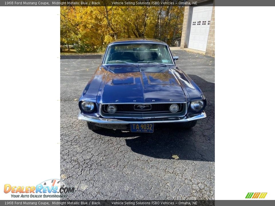 1968 Ford Mustang Coupe Midnight Metallic Blue / Black Photo #4