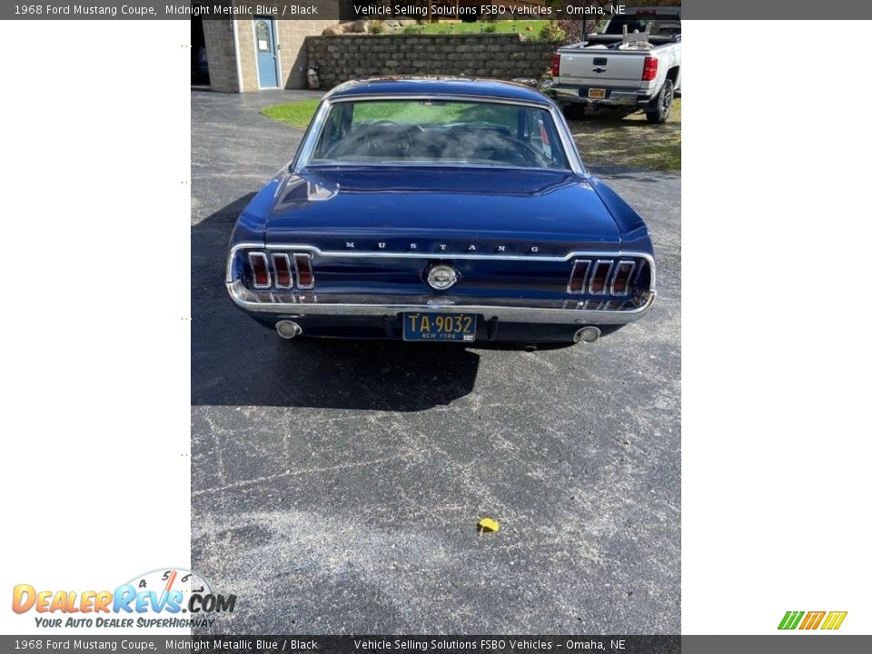 1968 Ford Mustang Coupe Midnight Metallic Blue / Black Photo #5