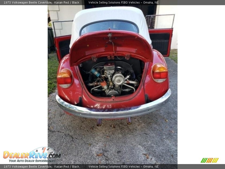 1973 Volkswagen Beetle Covertible Kasan Red / Black Photo #4