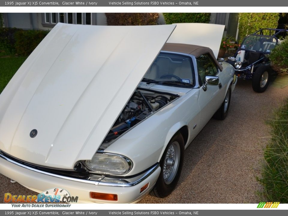 1995 Jaguar XJ XJS Convertible Glacier White / Ivory Photo #3