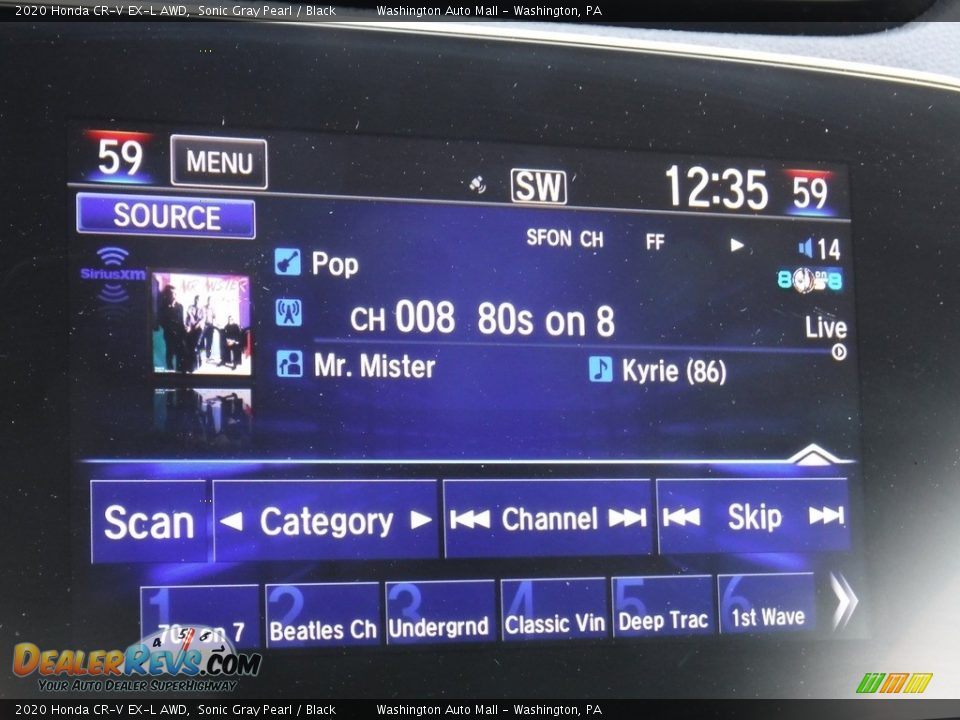 2020 Honda CR-V EX-L AWD Sonic Gray Pearl / Black Photo #18