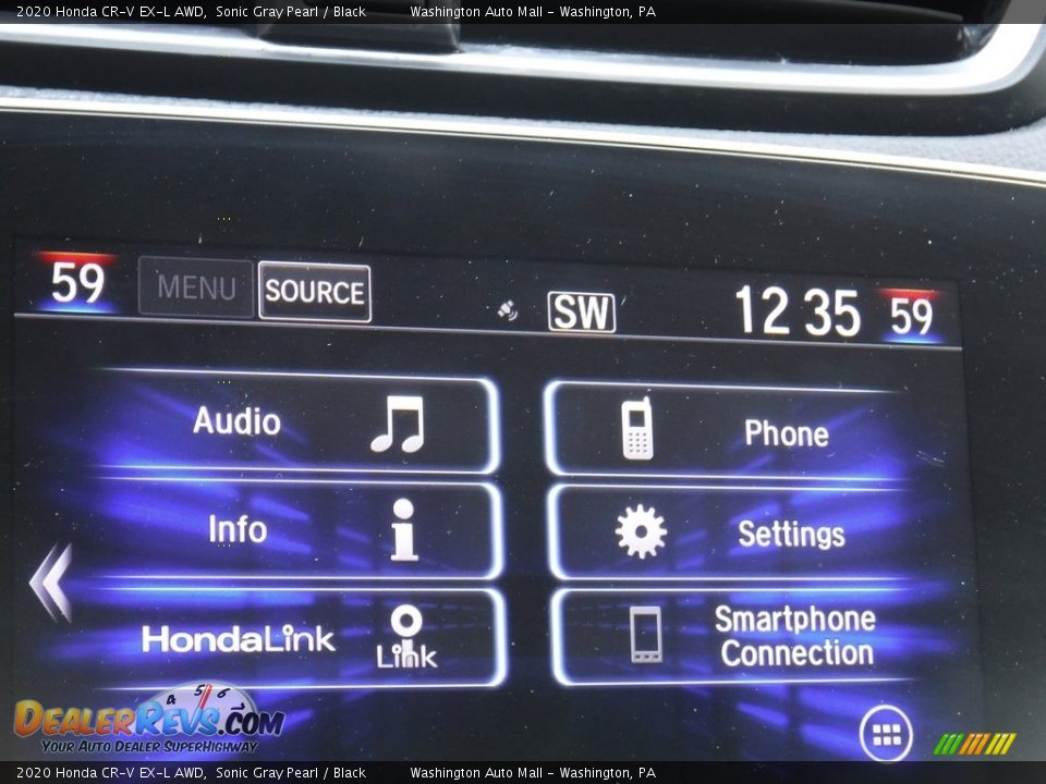 2020 Honda CR-V EX-L AWD Sonic Gray Pearl / Black Photo #20