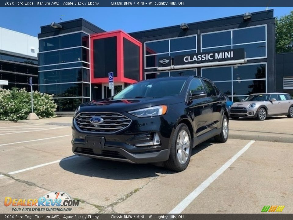 2020 Ford Edge Titanium AWD Agate Black / Ebony Photo #1