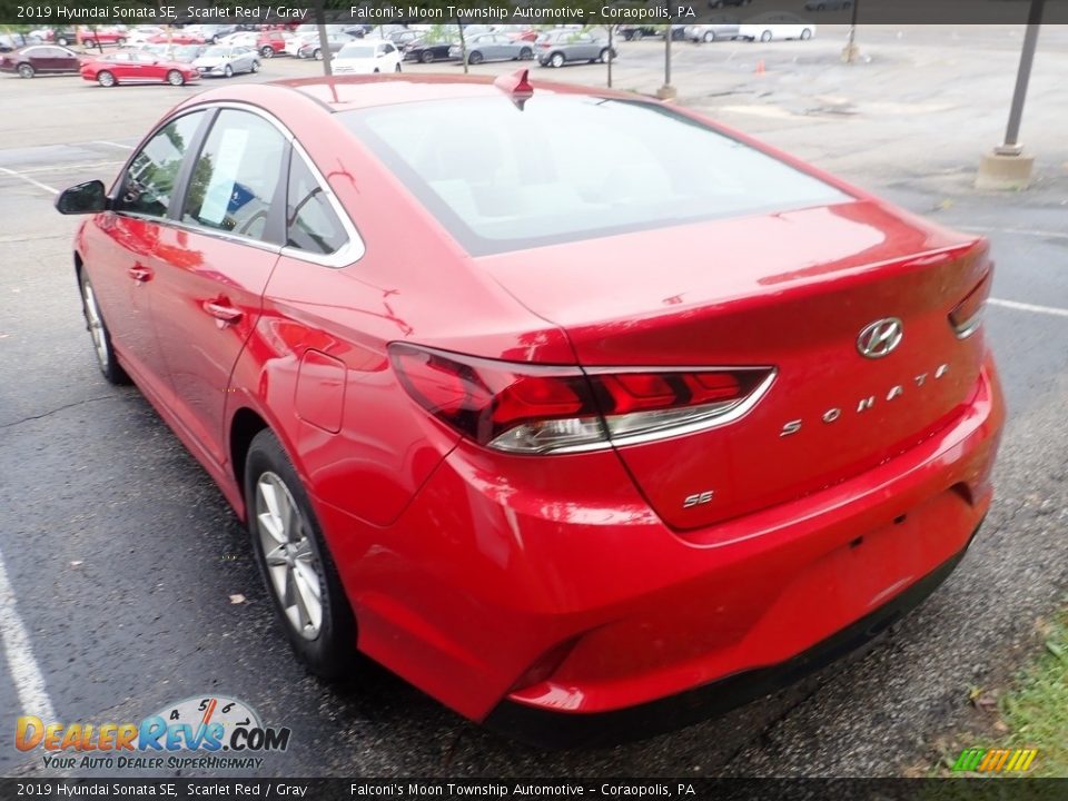 2019 Hyundai Sonata SE Scarlet Red / Gray Photo #2