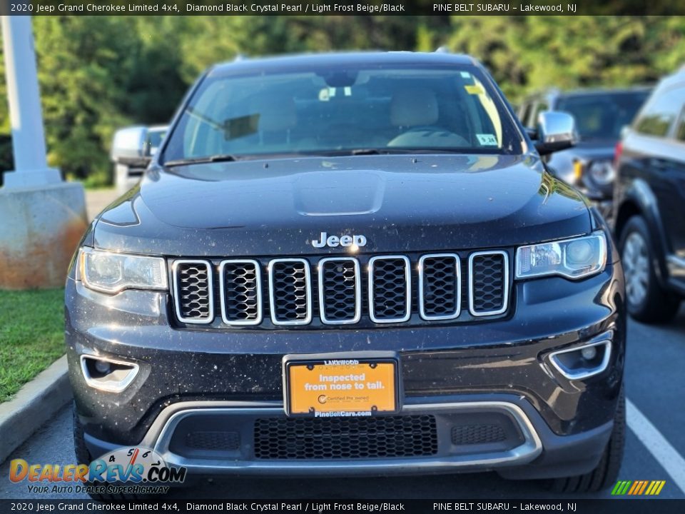 2020 Jeep Grand Cherokee Limited 4x4 Diamond Black Crystal Pearl / Light Frost Beige/Black Photo #3