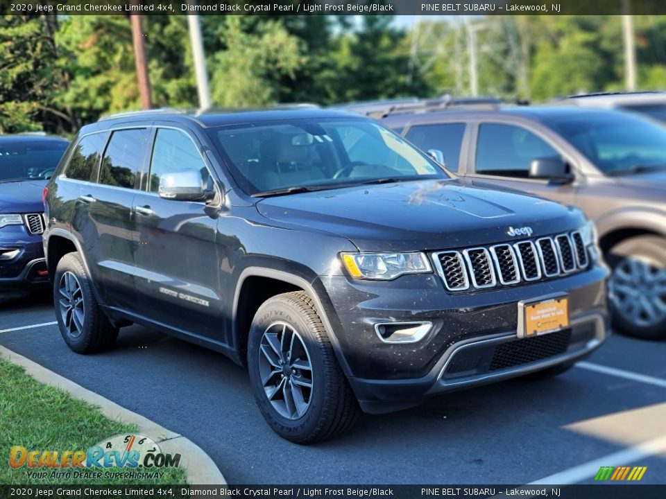 2020 Jeep Grand Cherokee Limited 4x4 Diamond Black Crystal Pearl / Light Frost Beige/Black Photo #4